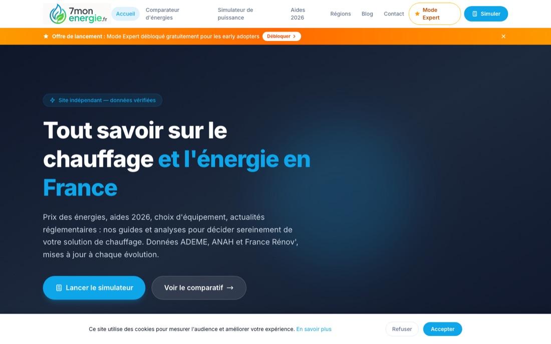Capture du site 7monenergie.fr
